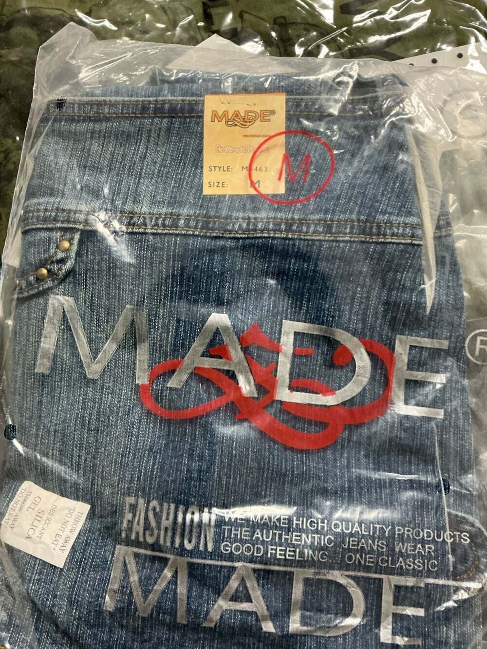 MADE y2k Fashion Jeans Style M6463 Size M
